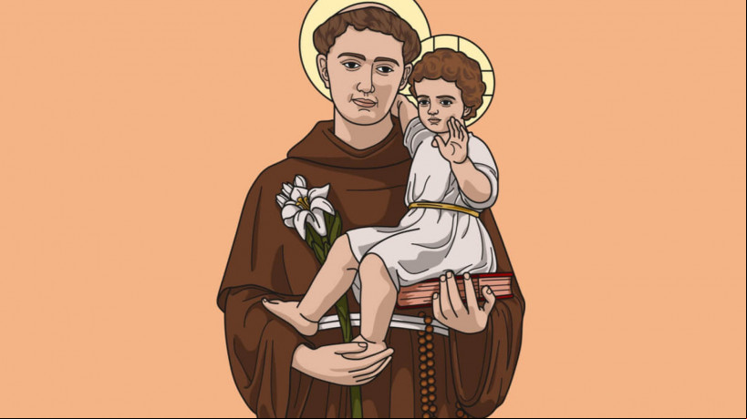 Santo AntÃ´nio Ã© conhecido por ser o santo casamenteiro e padroeiro dos namorados (Imagem: Luis Fraga | Shutterstock)
 