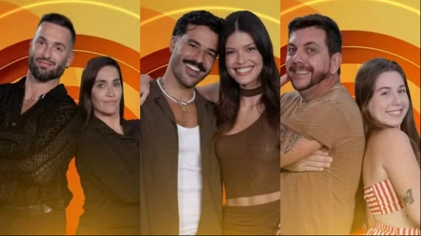 Edilberto e Raissa, Diego e Daniele ou Mateus e Vitória: qual dupla deve sair no segundo Paredão do BBB 25? 