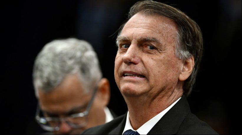 Jair Bolsonaro durante sessão de interrogatórios no STF
